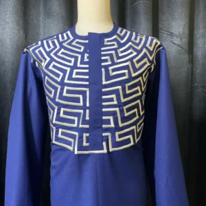 African Men Embroidery 2 Piece Senator Suit, African Clothing, African Men’s Wear – Free Shipping