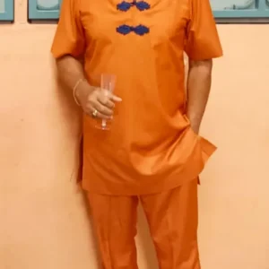 New 2Pcs Luxury African Men’s Clothing, Elegant Full Suit For Men – Free Shipping