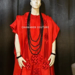 AGBADA for Men 5Pcs, African Wedding Suit, African Agbada, and Coral Beads Set – Free Shipping